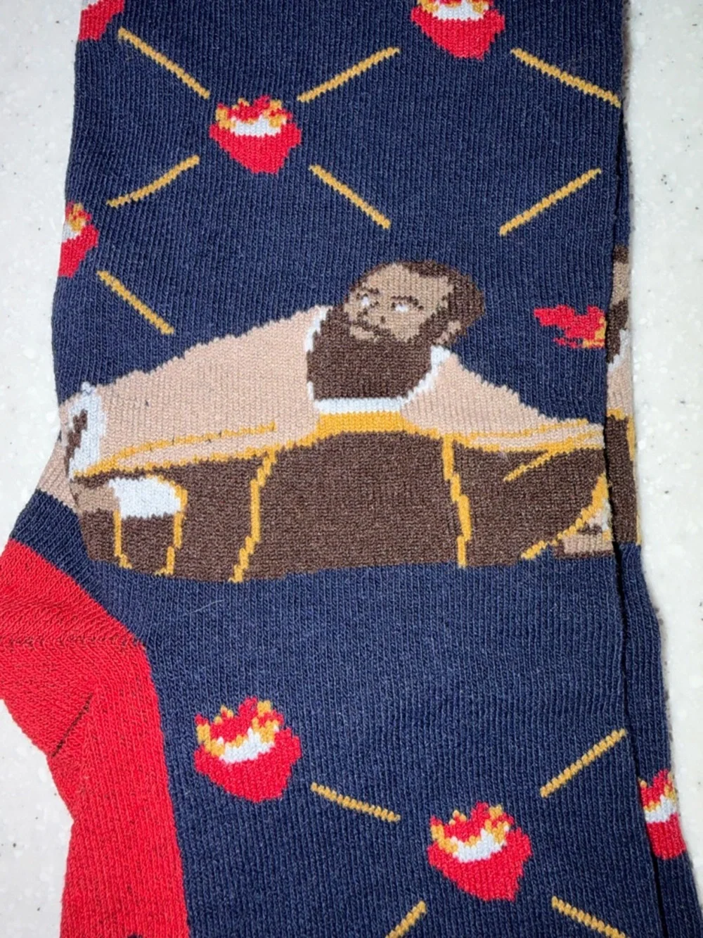 NWT Sock Religious St. Augustine Unisex Novelty Crew Socks w.  Religious Motif.